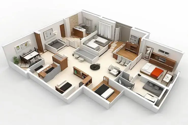 Hiranandani Mulund 3 BHK floor plan
